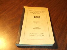 FEBRUARY 1956 FRISCO CONDUCTORS' SCHEDULE EMPLOYEE AGREEMENT BOOK picture