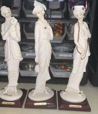 Lot Of 3 Vintage Giuseppe Armani 'Lady Figurines 10”-11” picture