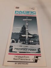 ⭐VTG 1973 Travel Brochure Pacific Northwest Greyhound Bus Travel Brochure  picture