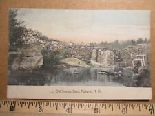 c1910 postcard Old Swego Dam, Auburn NH New Hampshire picture