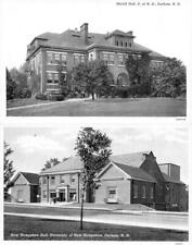Durham,  University of New Hampshire  MORRILL HALL & NH HALL  *2* B&W Postcards picture