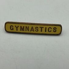 Vintage Antique GYMNASTICS Bar Pin Badge 1-3/4