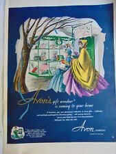 1950 AVON'S Christmas Gift Window Coming To Your Home vintage art print ad picture