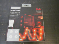 Brookstone Sound-Reactive LED Strip Lights 3 Foot Length, Vivid Red picture