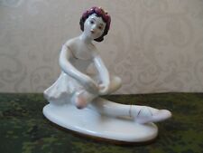 Vintage USSR porcelain statuette, sculpture, figure, Little ballerina, Leningrad picture