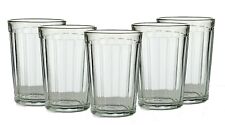 Set of 5 Russian Tea Glasses for Holder Podstakannik Soviet Granyonyi Glassware picture