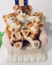 Vintage Momma/Baby Bears in Easy Chair Salt & Pepper Shakers With Box picture