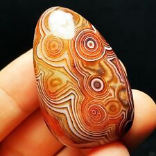 TOP 43G Natural Polished Silk Banded Agate Lace Agate Crystal Madagascar  L1289 picture