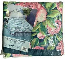 Vintage Owen Fashion Print Blanket Brittany Floral Full & Twin 72