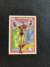 1990 MARVEL UNIVERSE SERIES 1 #42 IRON MAN Trading Card picture
