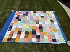 VINTAGE 1960'S HAND TIED~PATCHWORK ~QUILT~HEAVY~KENTUCKY~STUNNING~ picture