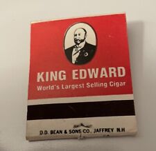VTG 1979 MATCHBOOK- KING EDWARD CIGAR- EDWARD THE KING TV SERIES -FULL UNSTRUCK picture