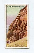 1916 JOHN PLAYER & SONS CIGARETTES WONDERS OF THE WORLD #16 TEMPLE OF ABU SIMBEL picture
