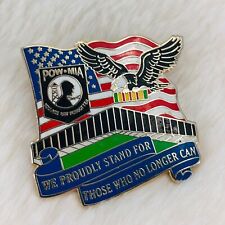 2006 POW MIA Vietnam Veterans Ohio VVA Patriotic Enamel USA Flag Lapel Pin picture