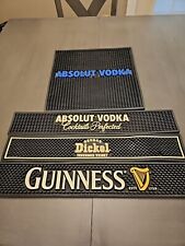 Absolut Vodka Guiness George Dickel Tennessee Whiskey Bar Mats Set Of 4 picture