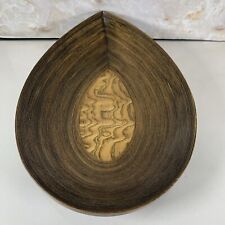 Vintage Wooden Leaf Dish picture