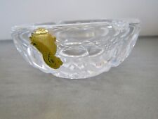 Estate Vintage WATERFORD Clear CRYSTAL Cigar ASHTRAY made in Ireland 3.75