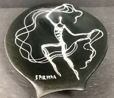 Sasha Brastoff Mid Century Modern Rare Pottery 3 Leg Dish Ballet Dancer picture