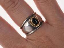 sz6 Retired James Avery 18k/Sterling Onyx Christina ring picture