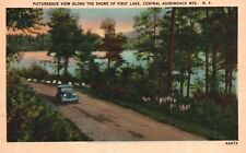Vintage Postcard Picturesque First Lake Central Adirondack Mountains New York NY picture