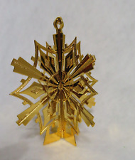 Snowflake 1987 Danbury Mint 23KT Gold Electroplate Ornament picture
