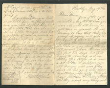 Vintage Letter Correspondence Written August 19 1898 in Brooklyn NY picture