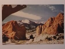 Garden Of The Gods Pike's Peak Colorado Springs Postcard picture