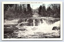 Postcard Ontanogan Falls Eagle River Wisconsin E. C. Kropp Co. picture
