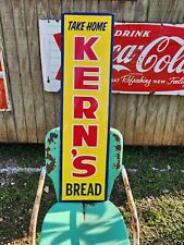 Kern’s Bread Advertising Vertical Embossed Metal Sign 48
