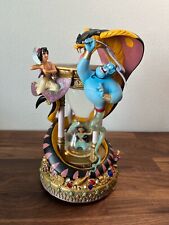 1992 Disney Aladdin Hourglass Musical LightUp Snow Globe Arabian Nights Rare picture