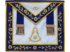 Masonic past master bullion apron blue hand embroidered picture