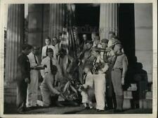 1937 Press Photo Mark A. Hanna Post, Duncan, Oglebay, Kaye, Bushey, Evans, Byrd picture