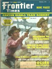Frontier Times Magazine January 1971 James R. Williams Cowboy Cartoonist Robbery picture