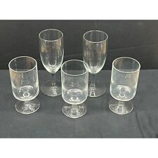 Mixed Set of Five (5) Clear Glass Cordial Sherry Shot Glasses picture