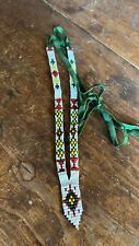 Antique Native North American Beaded Handmade Beadwork Beaded Necklace picture