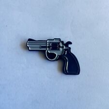 357 Magnum Revolver  Gun. Emoji Lapel Pin  picture