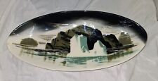 Matthew Adams Alaska pottery plate Signed & Numbered Glacier Water picture