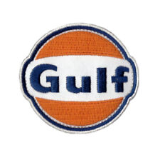 GULF Gas Fuel Oil Mechanic Garage Racing Patch iron on picture