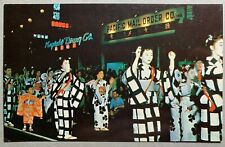 Postcard Los Angeles CA Little Tokyo Parade Women Japanese Traditional Clothing picture