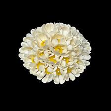 Vtg Kitschy 70s Made in Hong Kong Soft Rubber Dimensional Daisy Brooch Hat Pin picture