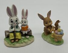 Vintage Lefton Bunny Rabbits ~ Lot Of Two picture