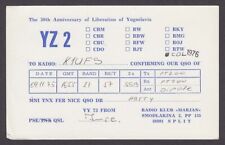 YZ2 Marjan Yugoslavia QSL Ham Radio postcard 1975 picture