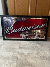 Budweiser framed Mirror The American Lager picture