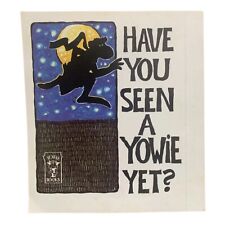 Vintage Yowie Books Sticker - 'Have You Seen a Yowie Yet?' - Retro Design  picture