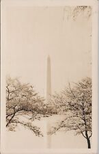 RPPC Postcard Washington Monument Washington D.C. 1938 picture