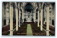 c1910's Interior Of St. Mary's Catholic Church Fort Wayne Indiana  IN Postcard picture