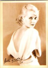 Actress Bette Davis Movie Star Postcard Beautiful Hollywood Starlet Unposted picture