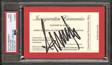 Donald Trump Signed Autograph Official Inauguration Ticket Red MAGA PSA/DNA COA picture