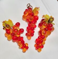 Vintage Lucite Acrylic Resin Grapes 3  5