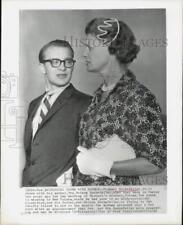 1959 Press Photo Michael Rockefeller and mother in Norway for family wedding. picture